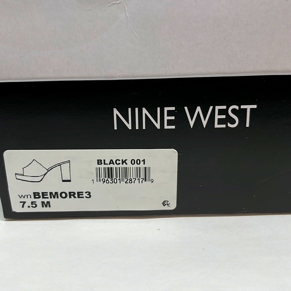 Nine West Black Patton Slip On Shoes with with 4” Heels - Picture 2 of 5